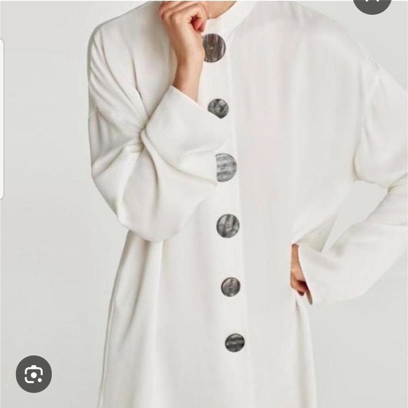 Zara Button down Tunic Top - Picture 2 of 12